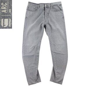 G-Star Raw Jeans Arc 3D Button Fly Denim Gray Men's "34x34" Actual 36x32